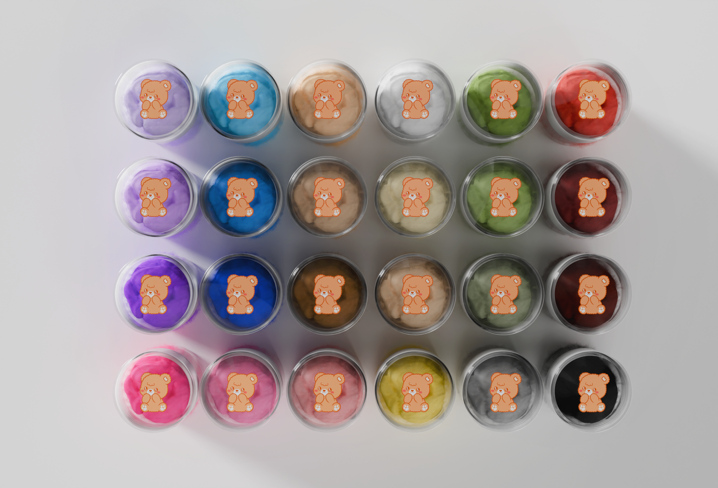 Flocking Powder 24-Colors Set