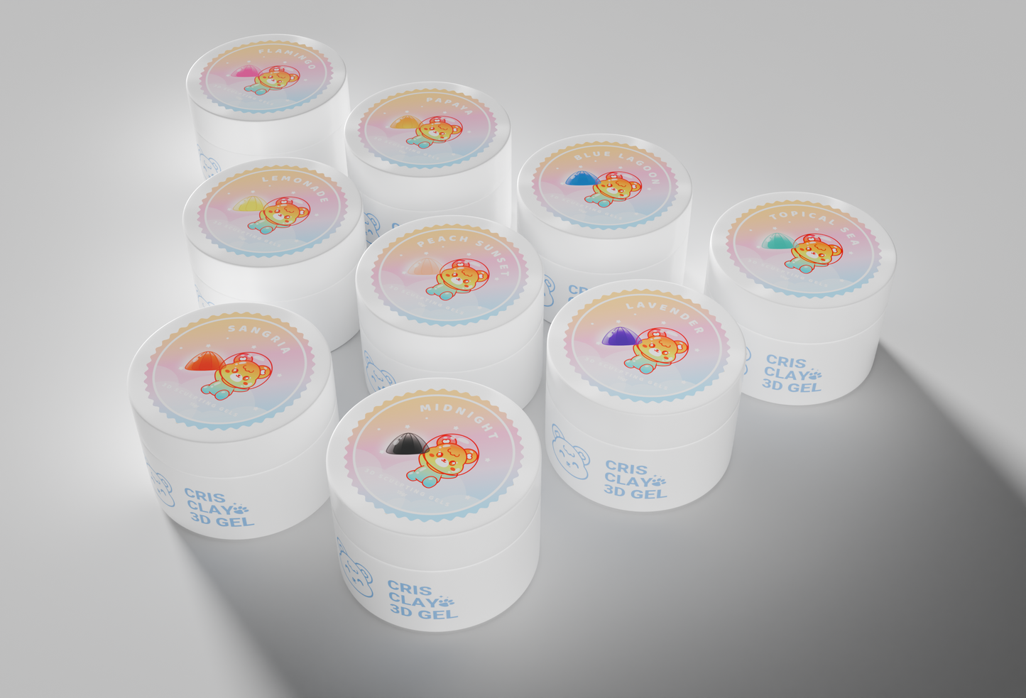 ***PREORDER*** CRIS CLAY • KOREAN JELLY 3D GEL COLLECTION 10g ***SHIP BY NOV 7
