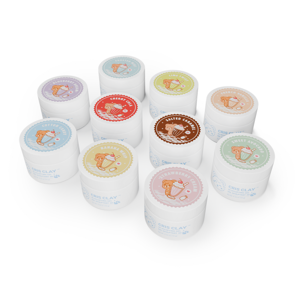 Cris Clay™ Milkshakes 3D Sculpting Gel Collection