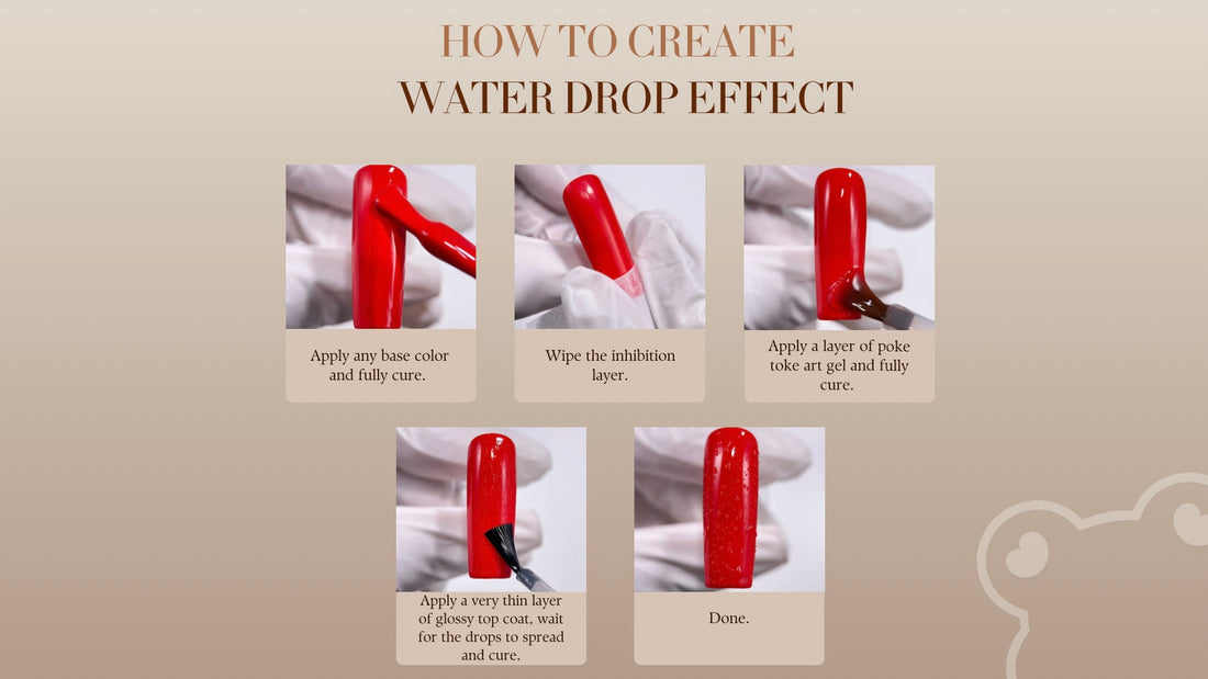 How to Create the Waterdrop Effect using Poking Gel