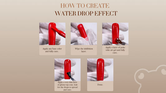 How to Create the Waterdrop Effect using Poking Gel