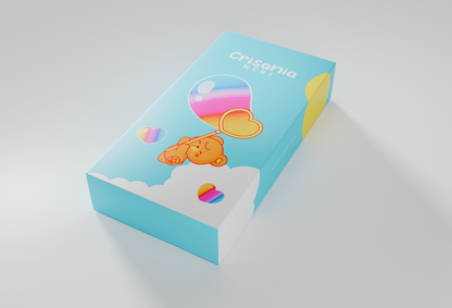 Crisania Neri Pat Art Gel Palette packaging – kawaii nail art gel palette for gradients and designs