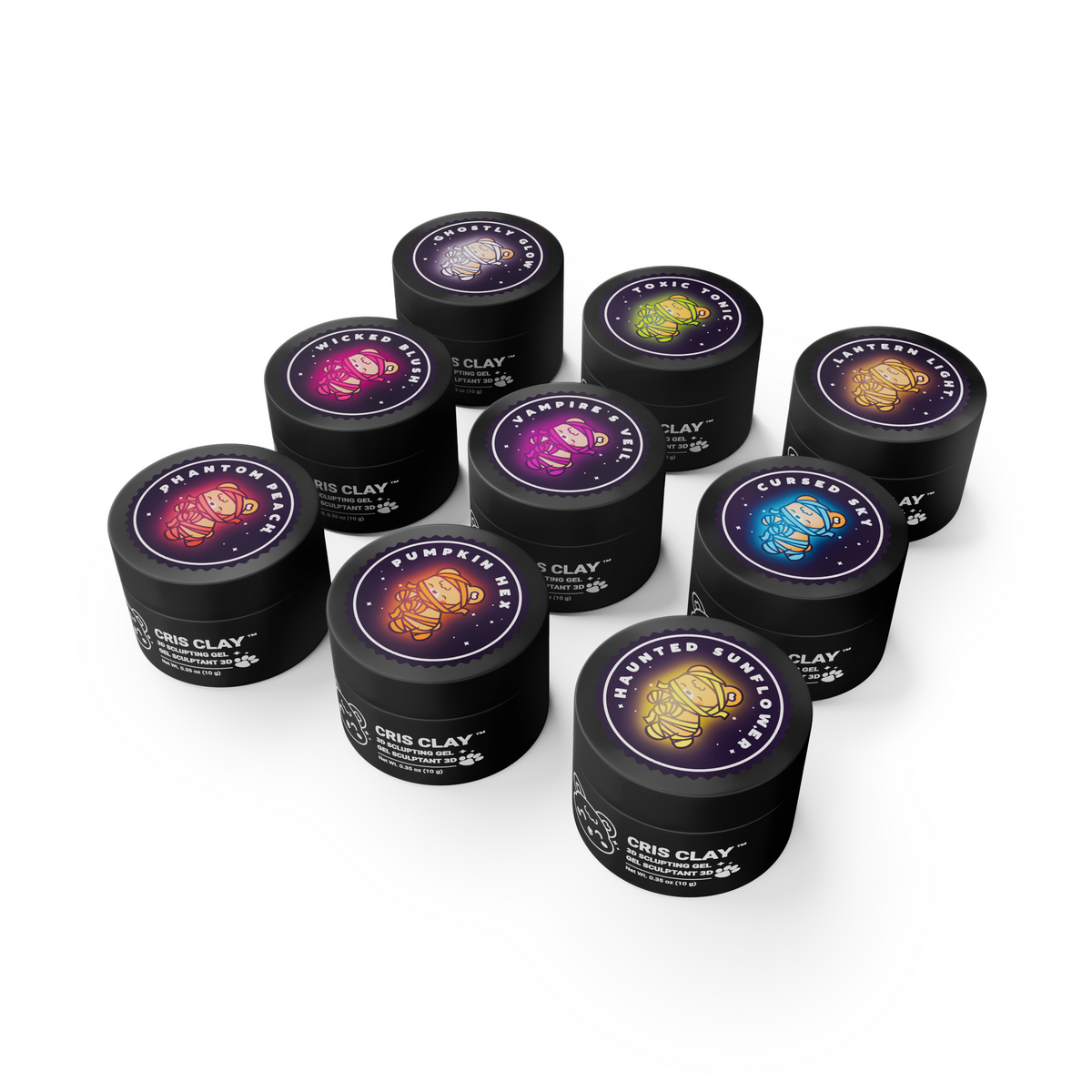 Cris Clay™ Glow in the Dark 3D Sculpting Gel Collection