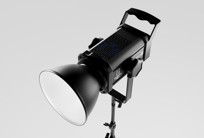 Professional 150 W LED studio light with reflector – continuous COB light for nail art videos and content creators